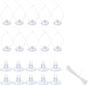 20 Pack Aquarium Suction Cups with Clips 3/16" air Hose and Adjtable Zip Ties for Aquarium Fish Tank Decoration Moss Shrimp Nest