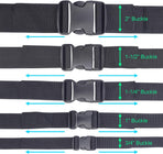 3pcs 1" Inner Dia. Plastic Buckles for Strap Replacement, Quick Side Release Buckles Outdoor Camping Backpack Clips for Dog Collar Nylon Webbing Belt Clip Dual Adjustable