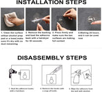 Adhesive Wall Hooks for Hanging, 16 Pack Self Sticky Hooks Heavy Duty 22lb Clear, Removable Shower Hook No Damage for Towel Key Coat Wreath Picture Outdoor Ceiling Bathroom Kitchen, Waterproof