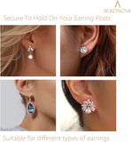 Earring Backs for Studs 240pcs Earring Backings Stoppers Pierced Ear Backings Clear Rubber Bullet Clutch Plastic Locking Ear Backs for Posts