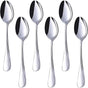 Stainless Steel Teaspoons, 6-Piece Coffee & Dessert Spoons Set, 6.7 Inch Small Spoons for Tea, Sugar, Yogurt & Ice Cream, Mirror Polished, Dishwasher Safe