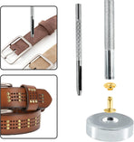 200Sets 6mm Round Cap Leather Rivets, Double Cap Rivets Tubular Metal Studs Rivets for Leather Purse Keyrings Repair and Crafts Decoration (6mm Silver)