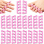 20 Pack Sponge Toe Separators, Toe Separators Set/Soft Foam Toe Separator, Flexible Toe Spacers for Pedicures Toe Dividers for Women Nail Art Pedicure Manicure (3.94x1.38'')
