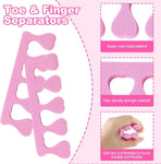 20 Pack Sponge Toe Separators, Toe Separators Set/Soft Foam Toe Separator, Flexible Toe Spacers for Pedicures Toe Dividers for Women Nail Art Pedicure Manicure (3.94x1.38'')