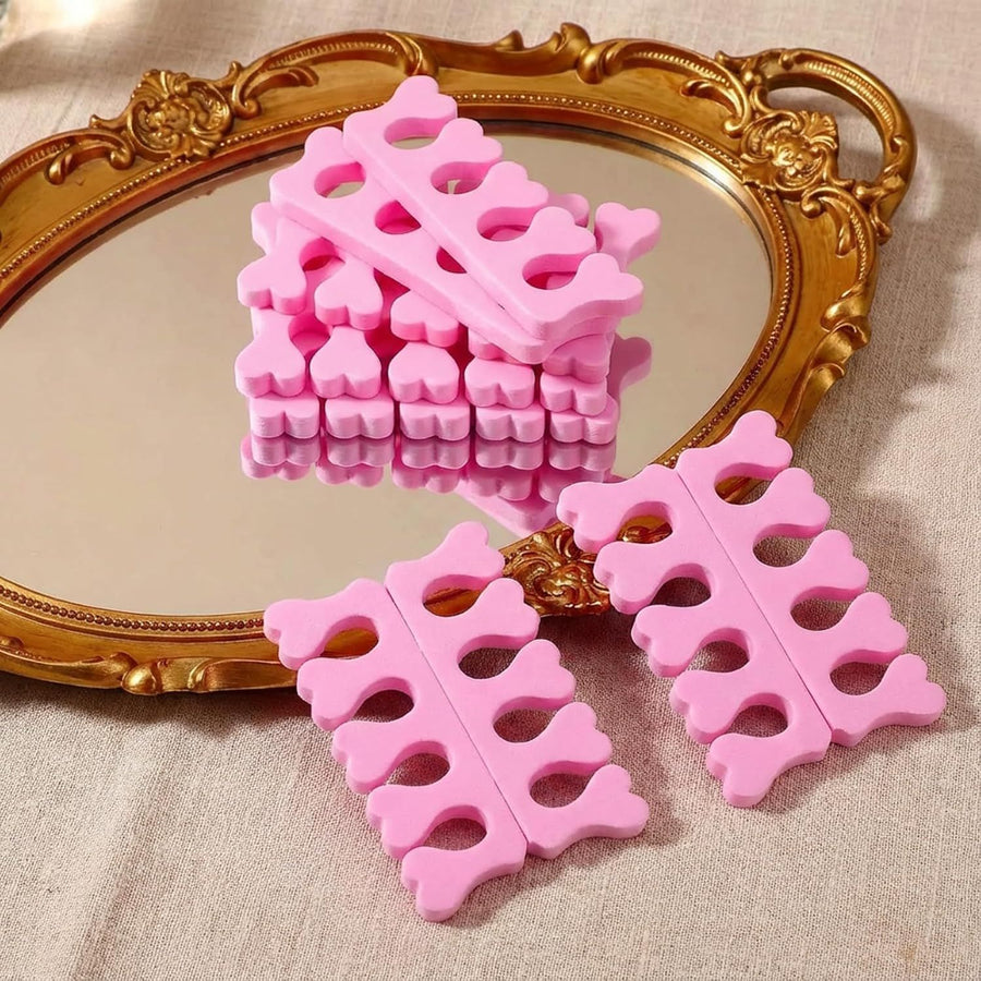 20 Pack Sponge Toe Separators, Toe Separators Set/Soft Foam Toe Separator, Flexible Toe Spacers for Pedicures Toe Dividers for Women Nail Art Pedicure Manicure (3.94x1.38'')