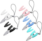 5 Pcs Mini Scissors with Cover, Portable Travel Scissors, Tiny Sewing Scissor, Multifunctional Micro Snips for Sewing, Crafts, and Yarn