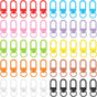 50 Pcs Colorful Keychain Clasp Metal Keychain Clips, Lanyard Swivel Snap Hooks, Heavy Duty Key Chain Hooks Small Lobster Claw Clasps for Jewelry Making, Backpack Charms, Zipper Pulls