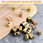 10 PCS M6 Barrel Nut, Slotted Barrel Cross Dowel Nut, Replacement Cross Dowels Barrel Nuts for Furniture Bed Crib and Chairs Hardware Replacement