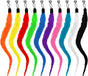 10 Packs Cat Worm Toys, Colorful Worm Cat Toy, Interactive Cats Wand Attachment Toys for Teaser Play and Chase Exercise with Kitten