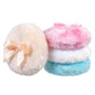 4 PCS Large Fluffy Body Powder Puff, Soft Powder Puff for Body Face, 4 Colors Washable Reusable Makeup Puffs