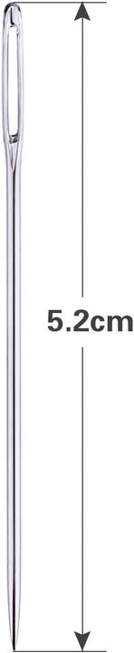 Large-Eye Stitching Needles for Leather Projects with Clear Bottle, 20 Pack