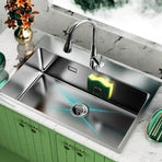 Sponge Holders for Kitchen Sink Adhesive Sponge Holder Sink Caddy 304 Stainless Steel Rust Proof Waterproof, Quick Drying