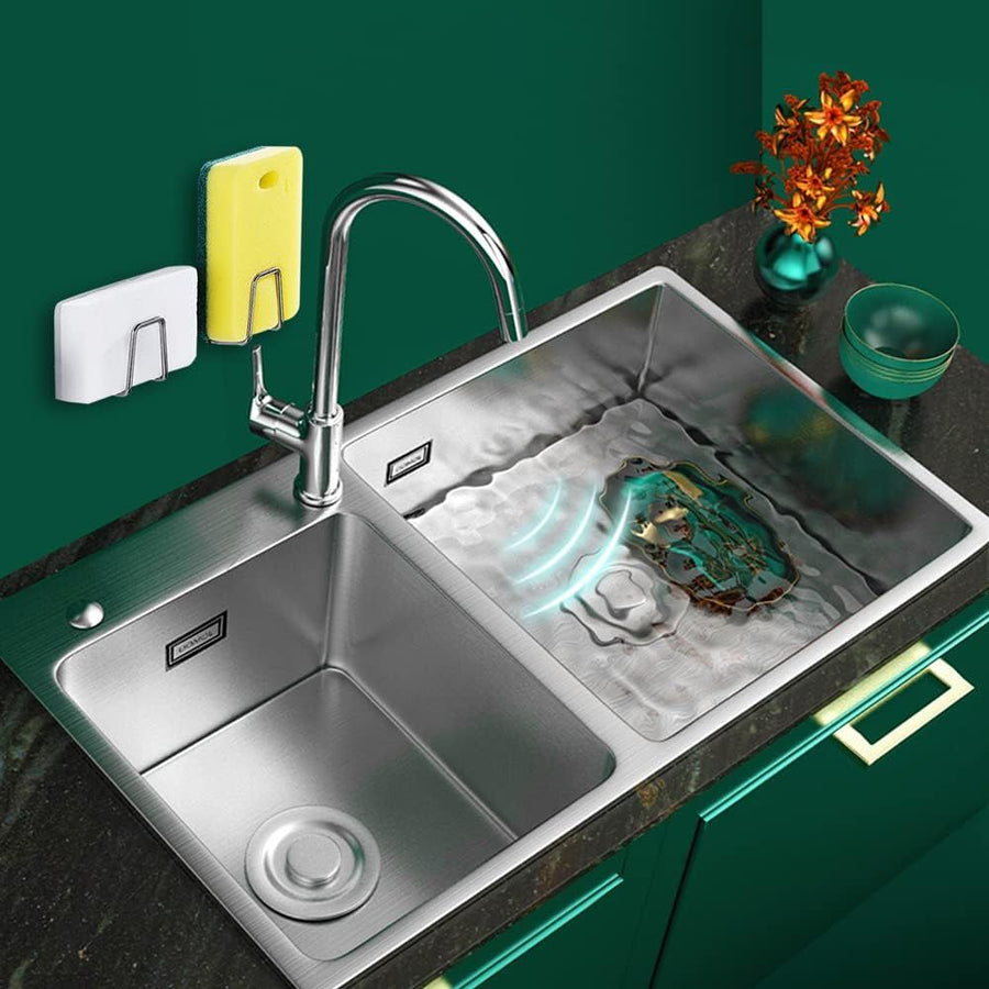 Sponge Holders for Kitchen Sink Adhesive Sponge Holder Sink Caddy 304 Stainless Steel Rust Proof Waterproof, Quick Drying