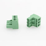 10 Pcs Green 5.08mm Pitch 3P Pluggable Teminal Blocks Connector Socket Adapters