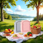 1Pc Random Color Sandwich Containers, Sandwich Box Food Storage Toast Shape Holder Plastic for Lunch, Sandwich Keeper for Adults Prep Microwave Food Containers Sets