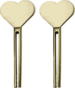 2pcs Metal Tube Squeezer Key,Stainless Steel Toothpaste Roller，Creams Tube Wringer,Efficient Toothpaste Saver,Toothpaste Roller Tube Key for Paint, Cosmetics and Hair Dye (Gold)