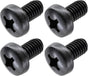 Black License Plate Screws for BMW and Tesla, Phillips Machine Pan Head 18-8, Stainless Steel, M5-0.8 x 6 mm Bolt (Pack of 4)