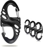 12 Pack 2" Carabiner Clip Plastic S Carabiner Clips Paracord Keychain Hooks for Key Chain Backpacks Bags Zipper Clip Accessories