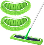 Reusable Microfiber Pads for Swiffer XL Mop - 2 Pack XL Dry Sweeping Cloths & Wet Pads Refills - X-Large Heavy Duty Mopping Cloths for Floor Mopping and Sweeping (Mop is Not Included)