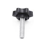 Xadnitu 10 Pieces 1/4''-20-1'' Thread Knob Plastic Star Shaped Nut Clamping Male Handle Tightening Screw Knobs for Replacing Umbrella Base