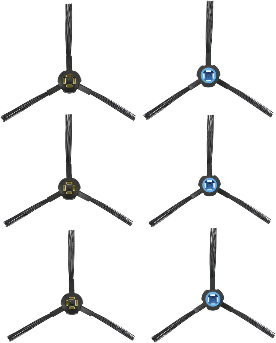 6pcs Replacement Side Brushes for Ilife V8 V80 V8S X800 X785 X750 A9S A7 Robot Vacuum Cleaner Accessories 3pairs Left&Right Blue&Yellow