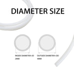 PTFE Teflon Tubing, 2mm ID X 4mm OD White Connector Tube for 1.75mm Filament for 3D Printer(10FT Length)