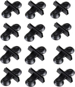 12 Pack Aquarium Divider, Suction Cup Divider Black, Plastic Sheet Isolation Holder for Fish Tank