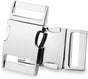 CooBigo Metal Side Release Buckle Webbing Buckle Paracord Bracelet Clasps for Leather Strap Dog Collars Harness Belt