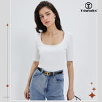 Women Reversible Leather Belt for Jeans, Ladies Waist Belt with Gold Buckle 0.9" Width