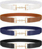 Belts for Women Adjtable Skinny Elastic Belt for Dresses