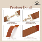 Belts for Women Adjtable Skinny Elastic Belt for Dresses