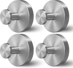 Shower Hooks for Inside Shower,Suction Cup Hooks for Glass Window,Removable Towel Hooks for Bathrooms,4 Packs(Silver)