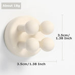 4 pcs Silicone Toothbrh Holder Multi-Function Hook Waterproof self Adhesive Single Toothbrh Hook Plug Holder for Wall for Hanging Bathroom Kitchen Living Room Office