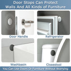 Door Stoppers Wall Protector Buffer Guard Doorknob Door Handle Bumper Self Adhesive Silencer Soft Rubber Crash Pad for Home Office