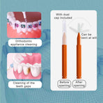 100pcs Interdental Brhes Dental Cleaning Tools Tooth Floss Picks Oral Hygiene Toothpicks