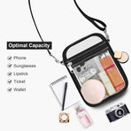 Clear Purse Stadium Transparent Messenger Bag Stadium Approved for Men and Women Clear CrossBody Bag