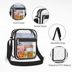 Clear Bag for Stadium Events Clear Messenger Bag for Men and Women