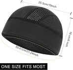 Skull Caps Cooling Helmet Liner,Lightweight Mesh Sweat Wicking Hard Hat Liner Cycling Motorcycle Cap for Men Women