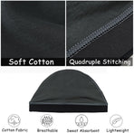 Cotton Stocking Wave Cap for Men, Wave Caps for 360 540 720 Waves, Good Compression Over Durag Sleeping Skull Hat