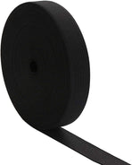 1 Inch by 20 Yard Black Heavy Stretch High Elasticity Elastic Spool Knit Elastic Bands for Sewing