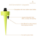 Plant Self Watering Spikes Automatic Irrigation Equipment Adjtable Self Watering Spikes for Plants with Slow Release Control Valve (Orange Blue Green, 6pcs)