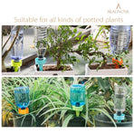 Plant Self Watering Spikes Automatic Irrigation Equipment Adjtable Self Watering Spikes for Plants with Slow Release Control Valve (Orange Blue Green, 6pcs)