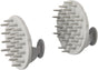 Scalp Hair Massager Shampoo Brh 2-Pack, Scalp Scrubber Set for Hair Growth and Deep Cleansing with Thick and Thin Bristles