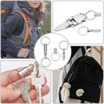 CooBigo 8 Pack Detachable Keychain Quick Release Key Chain, Pull Apart Key Chain for Outdoor Active Backpack Key Holder kits