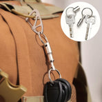 CooBigo 8 Pack Detachable Keychain Quick Release Key Chain, Pull Apart Key Chain for Outdoor Active Backpack Key Holder kits