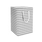 75L Large Collapsible Laundry Hamper, Tall Foldable Dirty Clothes Baskets Waterproof, Freestanding Design with Easy Carry Handles in Dorm Bedroom Bathroom College, Grey