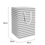 75L Large Collapsible Laundry Hamper, Tall Foldable Dirty Clothes Baskets Waterproof, Freestanding Design with Easy Carry Handles in Dorm Bedroom Bathroom College, Grey