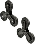 Pair of Replacement Stair Climbing Shopping Cart Wheels for Shopping Laundry Cart