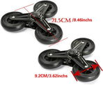 Pair of Replacement Stair Climbing Shopping Cart Wheels for Shopping Laundry Cart