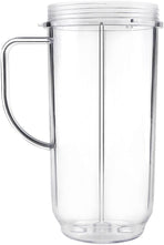 QT Tall 22oz Replacement Part Cup Mug with handle compatible with 250w Magic Bullet On-The-Go Mug